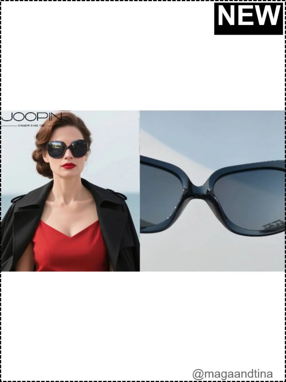 Oversized Butterfly Sunglasses for Women Polarized UV Protection